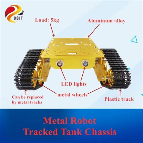 t300 metal aluminum crawler car robotic chassis track|DOIT T300 RC Metal Robot Tank Car Chassis .